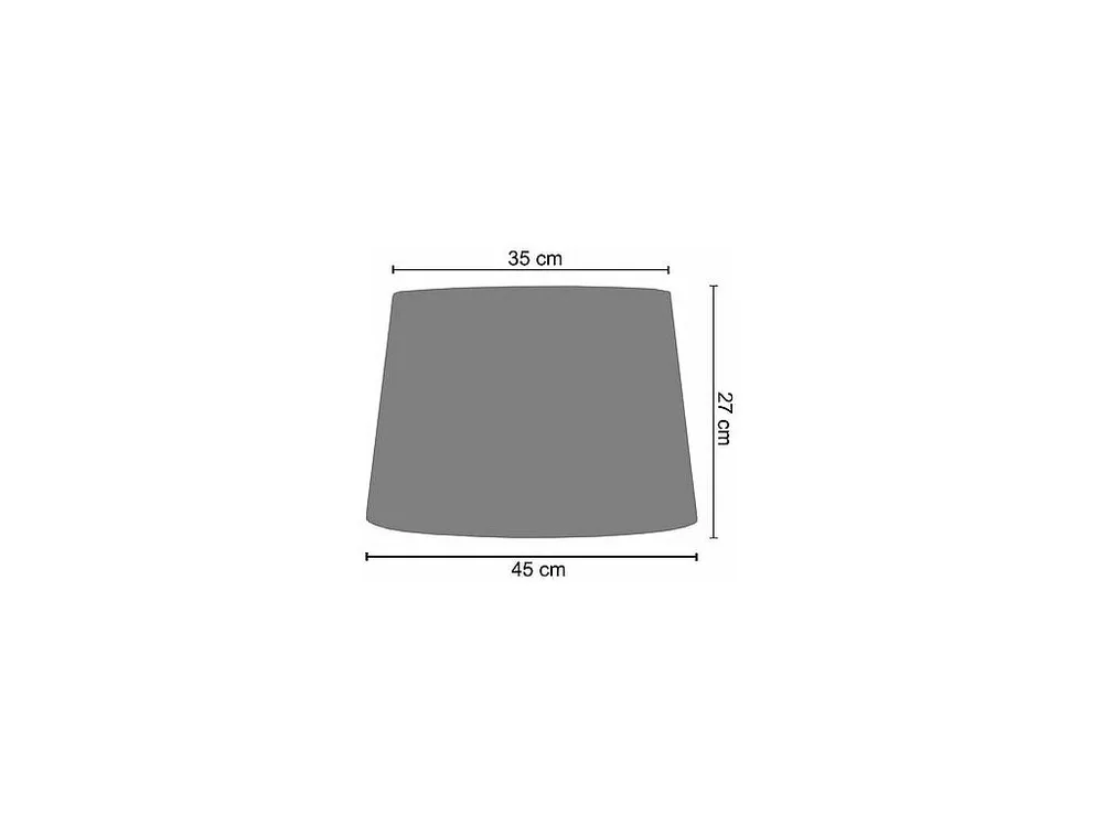 Abajur TOSEL SYMPHONIE tecido cônico branco D30 x H49 cm