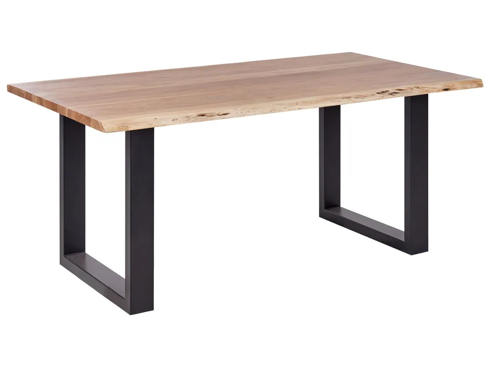 Acacia Dining Table 180 x 94 cm Light Wood HEBY
