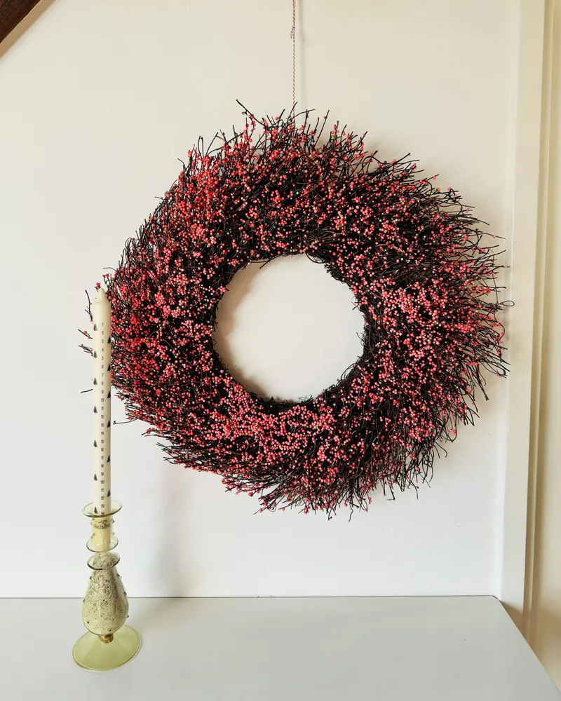 Decorative Wreath ø 50 cm Rosa GALLETAS
