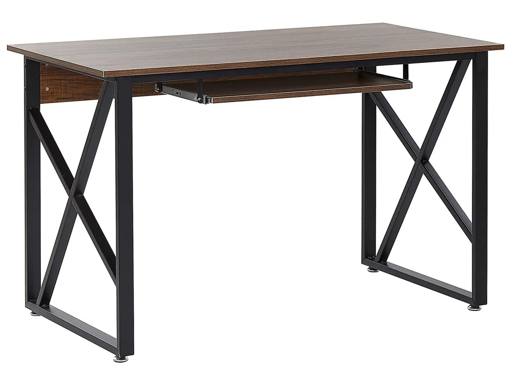 Home Office Desk Dark Wood DARBY