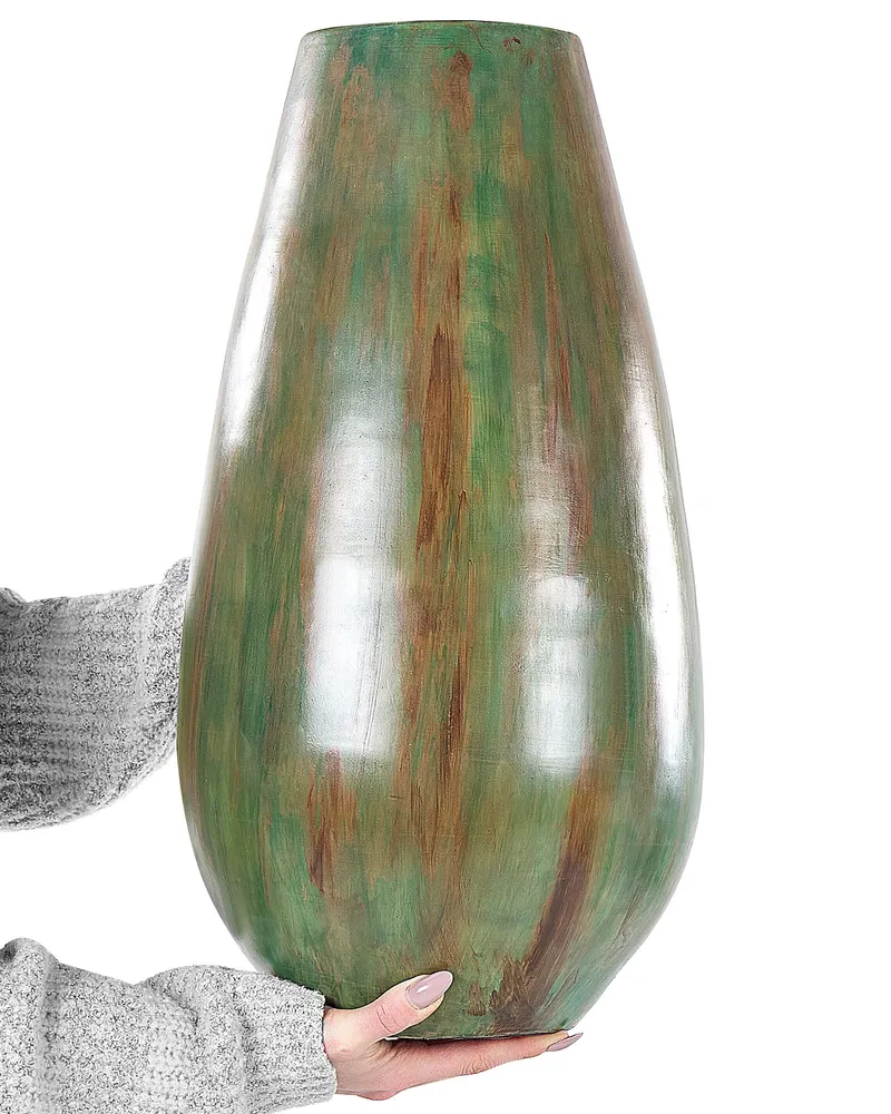 Jarro decorativo AMFISA produzido à mão Cerâmica Verde
