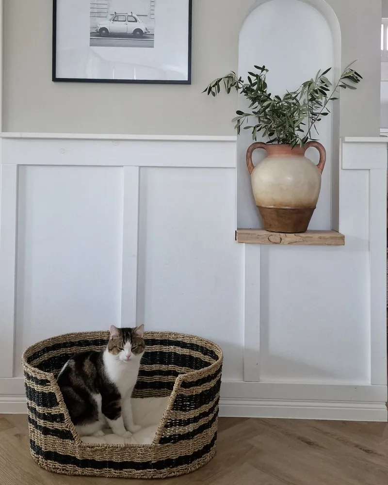 Jarro decorativo BANTING criado à mão Pedra Creme claro