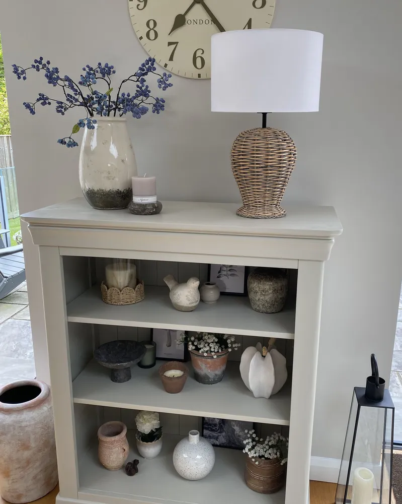 Jarro decorativo MIRI realizado à mão Pedra Branco