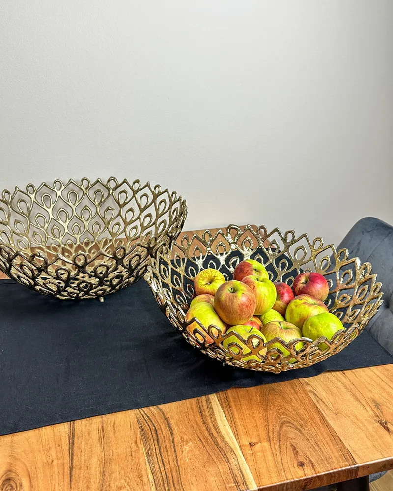 Set 2 Decorative Bowls Dourado GROGOL