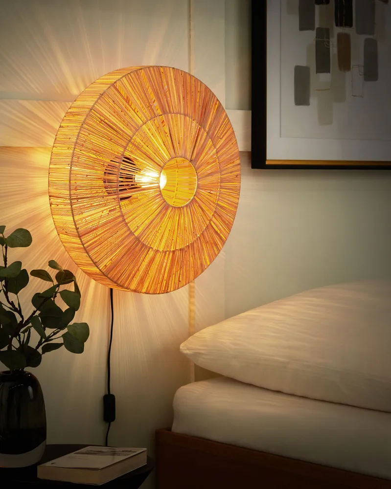 Straw Wall Lamp Orgânico LUMUT