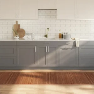Tapete retangular 80x400 cm bambu castanho