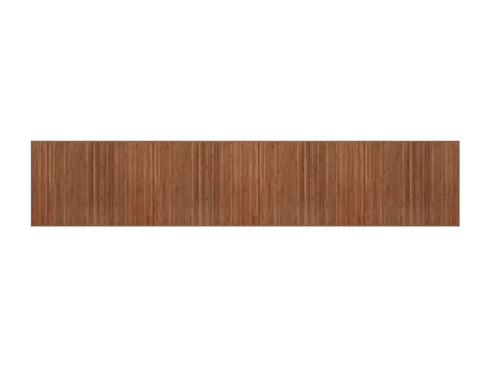 Tapete retangular 80x400 cm bambu castanho