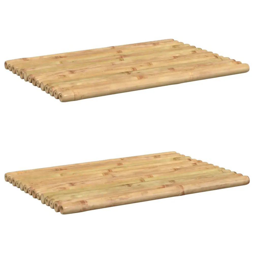 Tapetes de casa de banho 2 pcs 50x35 cm bambu