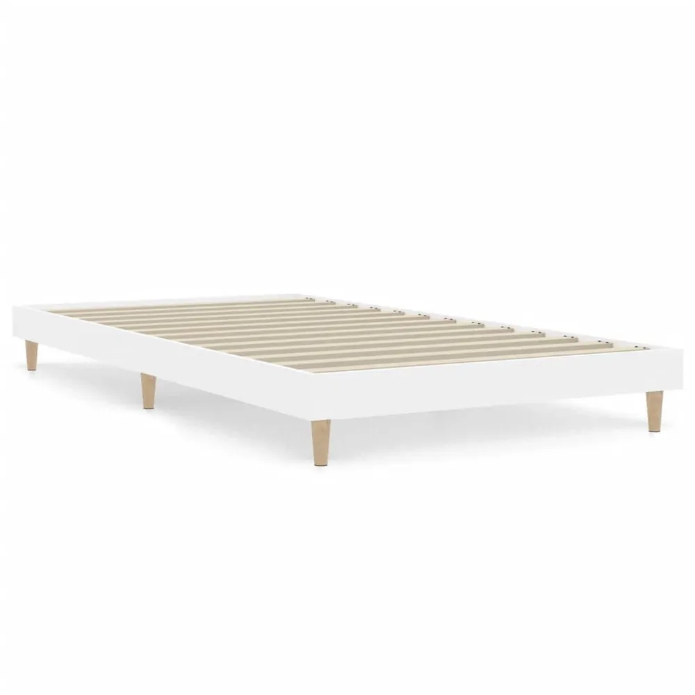 Capa para Travesseiro Estrutura de cama 90x200 cm derivados de madeira branco