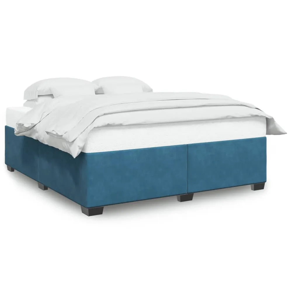 Cinta para Colchão Estrutura de cama 200x200 cm veludo azul