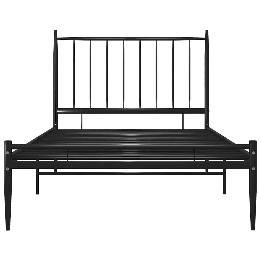 Estrutura de cama 90x200 cm metálico preto