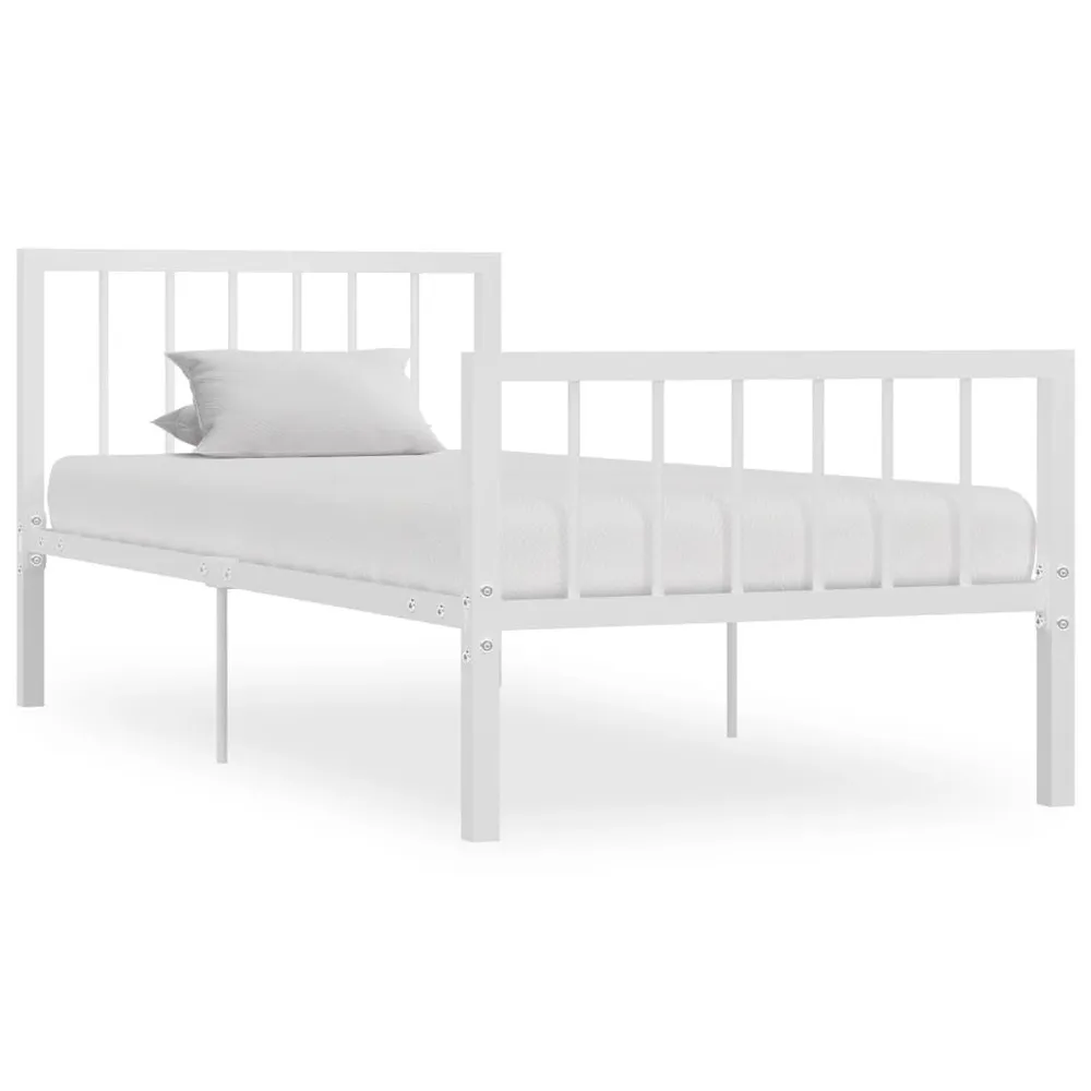 Estrutura de cama metálico 90x200 cm branco