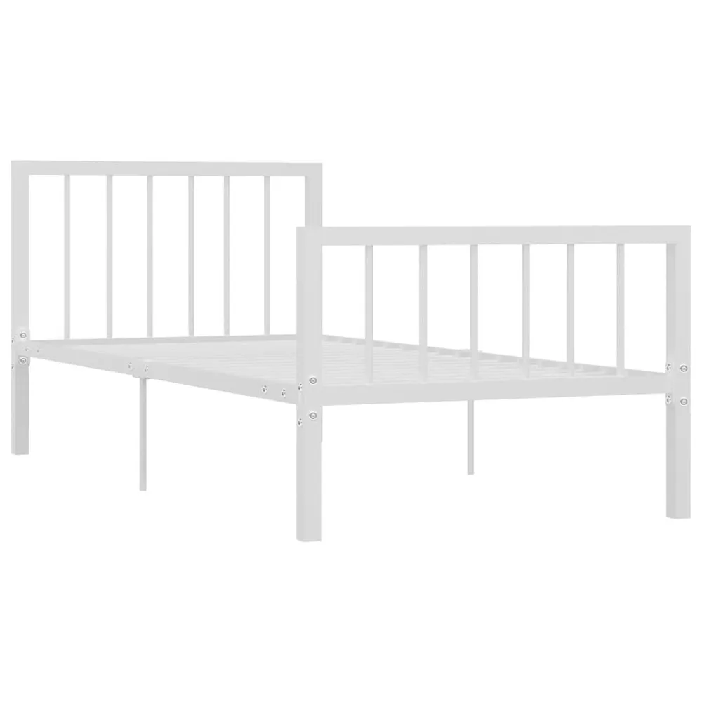 Estrutura de cama metálico 90x200 cm branco