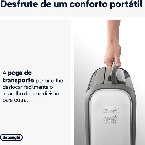 Desumidificador Delonghi Tasciugo Ariadry Light DNS80 | 20L/dia com Tanque Extraível
