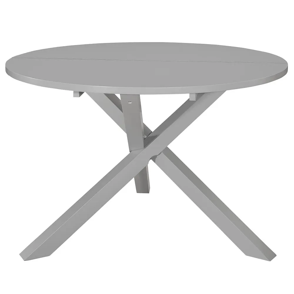 Mesa de jantar 120x75 cm MDF cinzento para Jantares Formais