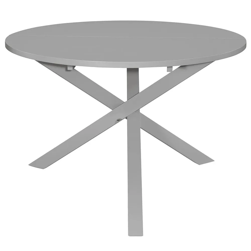 Mesa de jantar 120x75 cm MDF cinzento para Jantares Formais