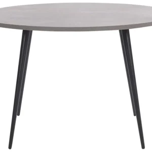 Mesa de jantar redonda de efeito concreto ⌀ 120 cm ODEON com Garantia contra Lasco