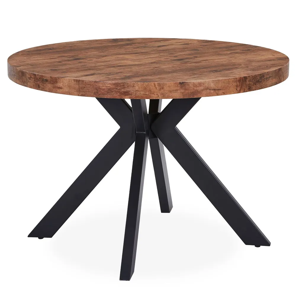 Mesa redonda extensível Myriade Preto e Nogal por Conjunto