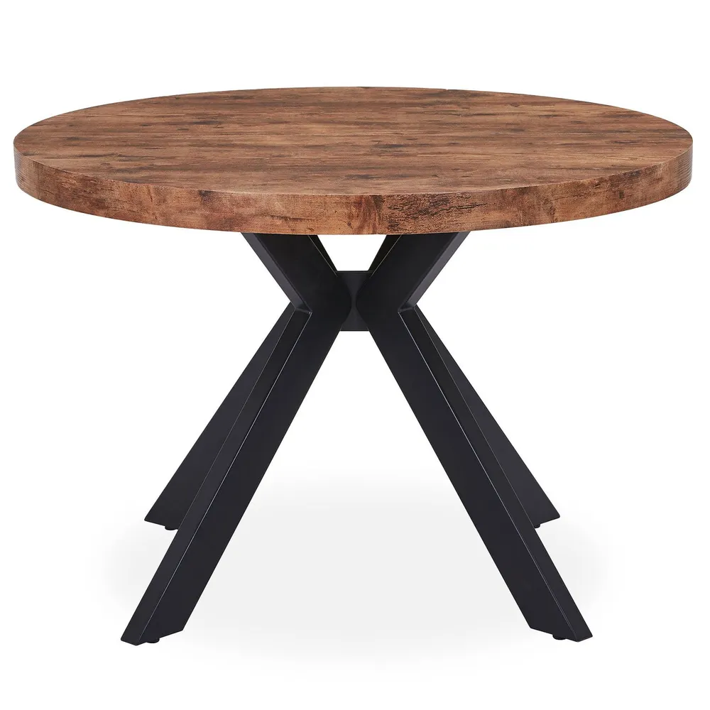Mesa redonda extensível Myriade Preto e Nogal por Conjunto