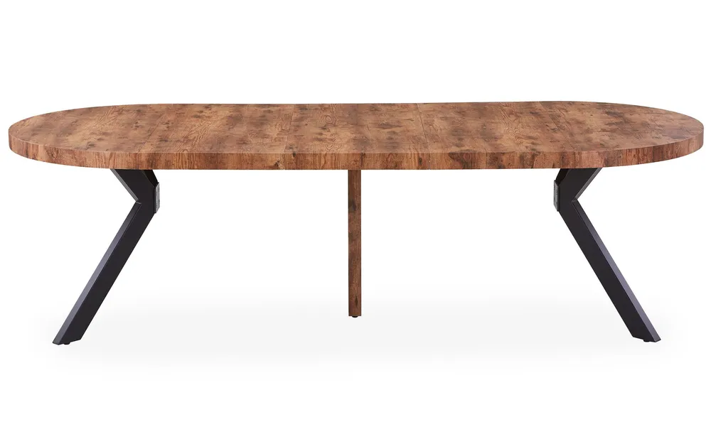 Mesa redonda extensível Myriade Preto e Nogal por Conjunto