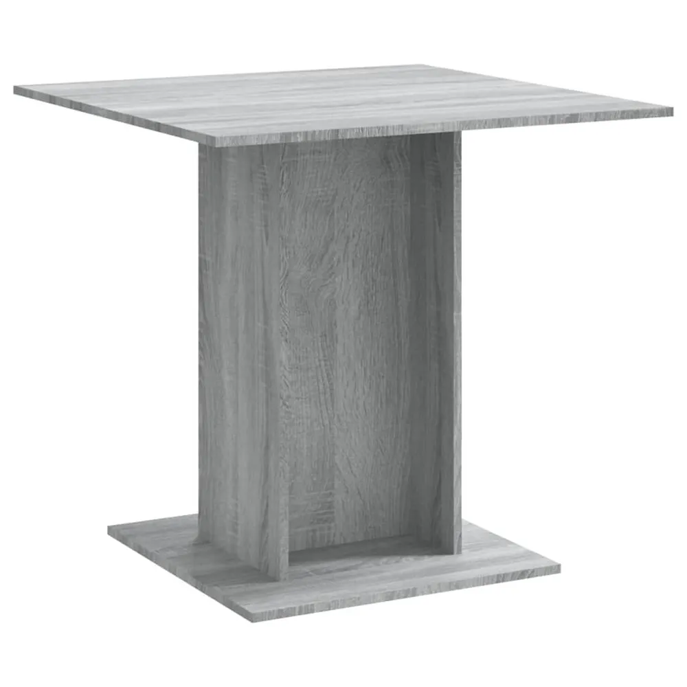 Serviço de Chá Mesa de jantar 80x80x75 cm derivados de madeira cinzento sonoma