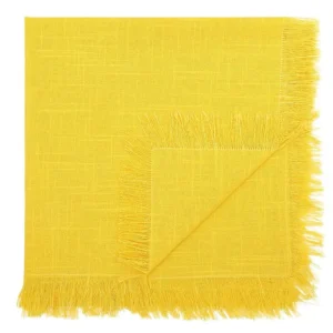 Conjunto de 4 guardanapos de mesa 45x45 cm amarelo - POLA