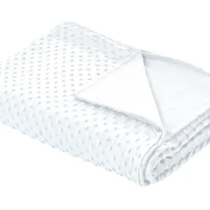 Capa de cobertor resistente em tecido branco 120 x 180 cm CALLISTO