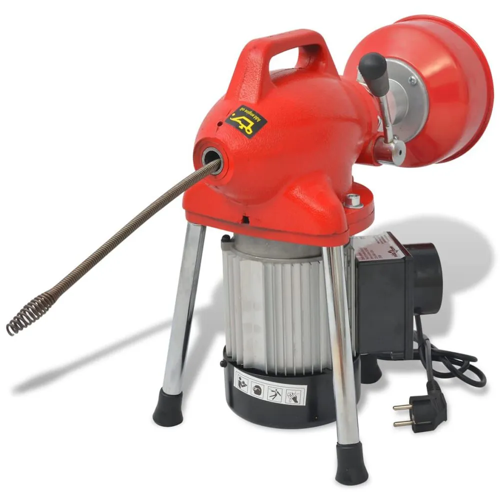 Máquina desentupidora de canos 250 W 12,5mx16mm 4,5mx9,5mm