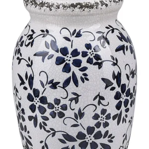 Jarro de flores AMIDA produzido à mão Cerâmica Branco