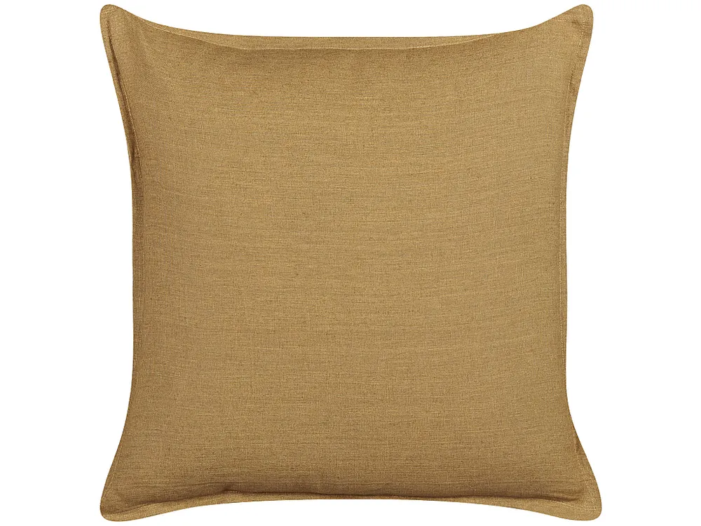 Conjunto de 2 almofadas decorativas amarelo mostarda 45 x 45 cm SUBULATA BELIANI