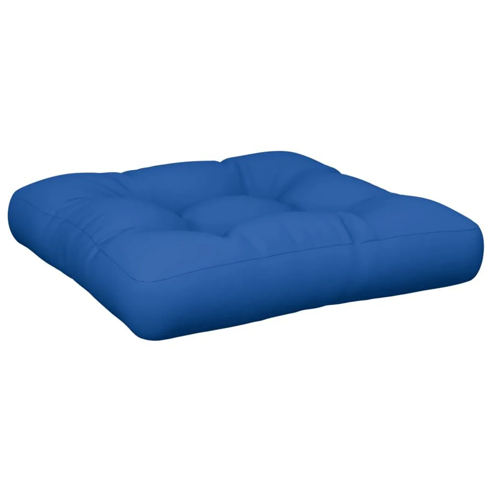 Almofada de Sofá Almofadão sofá de paletes 50x50x12 cm tecido azul genuíno