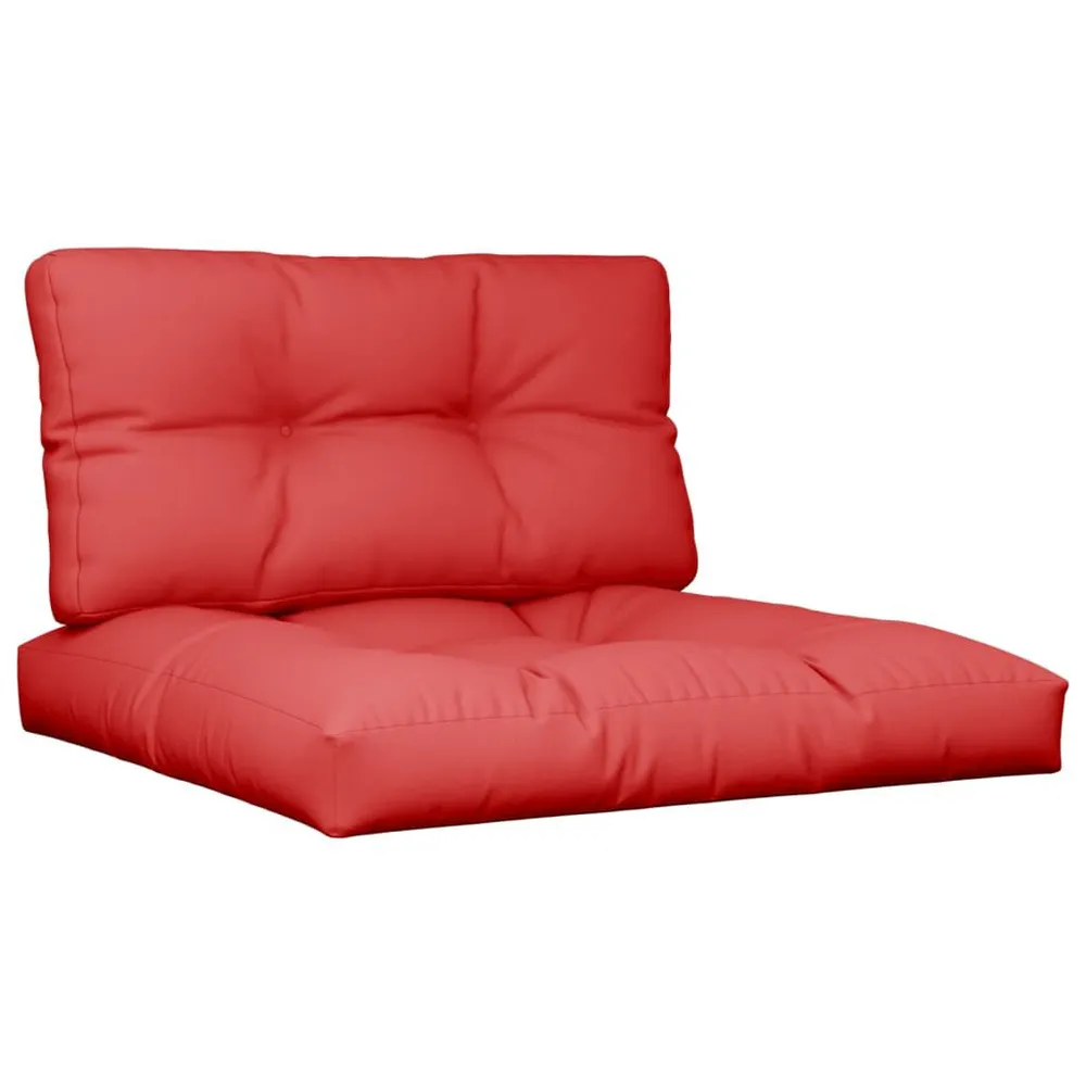 Almofadões de paletes 2 pcs tecido vermelho | Decorativa | Antialérgica