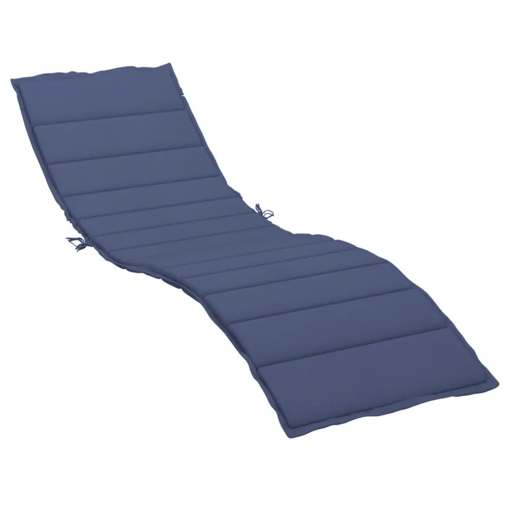 Almofadão de espreguiçadeira tecido oxford azul-marinho Capas Removíveis
