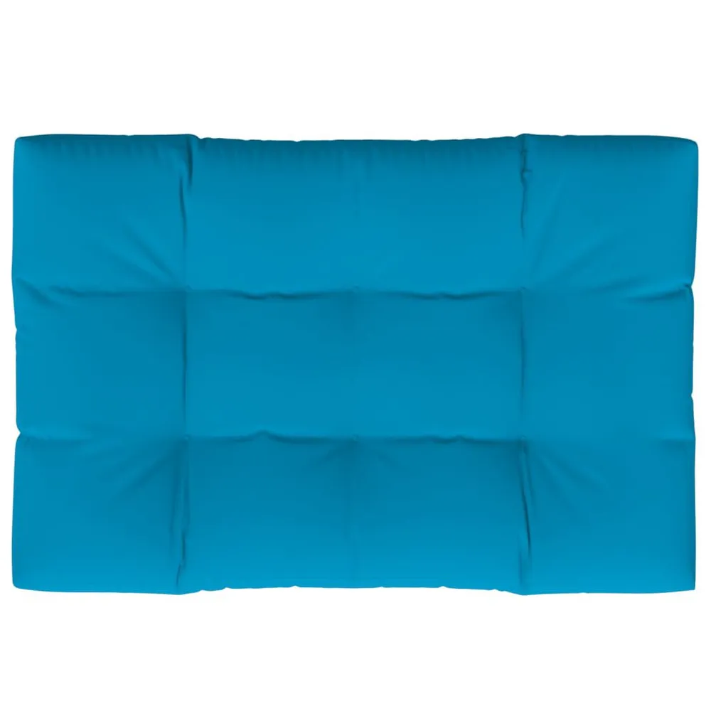 Almofadão para sofá de paletes 120x80x12 cm tecido azul para Sala de Estar