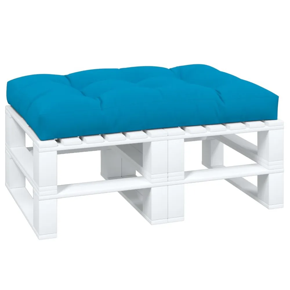 Almofadão para sofá de paletes 120x80x12 cm tecido azul para Sala de Estar