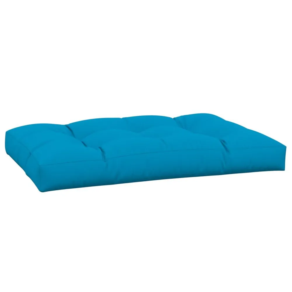 Almofadão para sofá de paletes 120x80x12 cm tecido azul para Sala de Estar