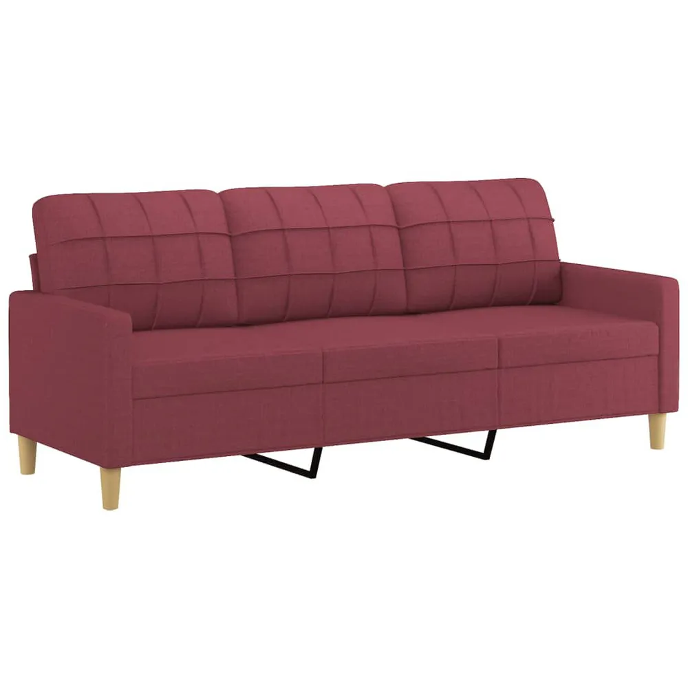 Capas para Almofada 2 pcs conjunto de sofás com almofadões tecido vermelho tinto