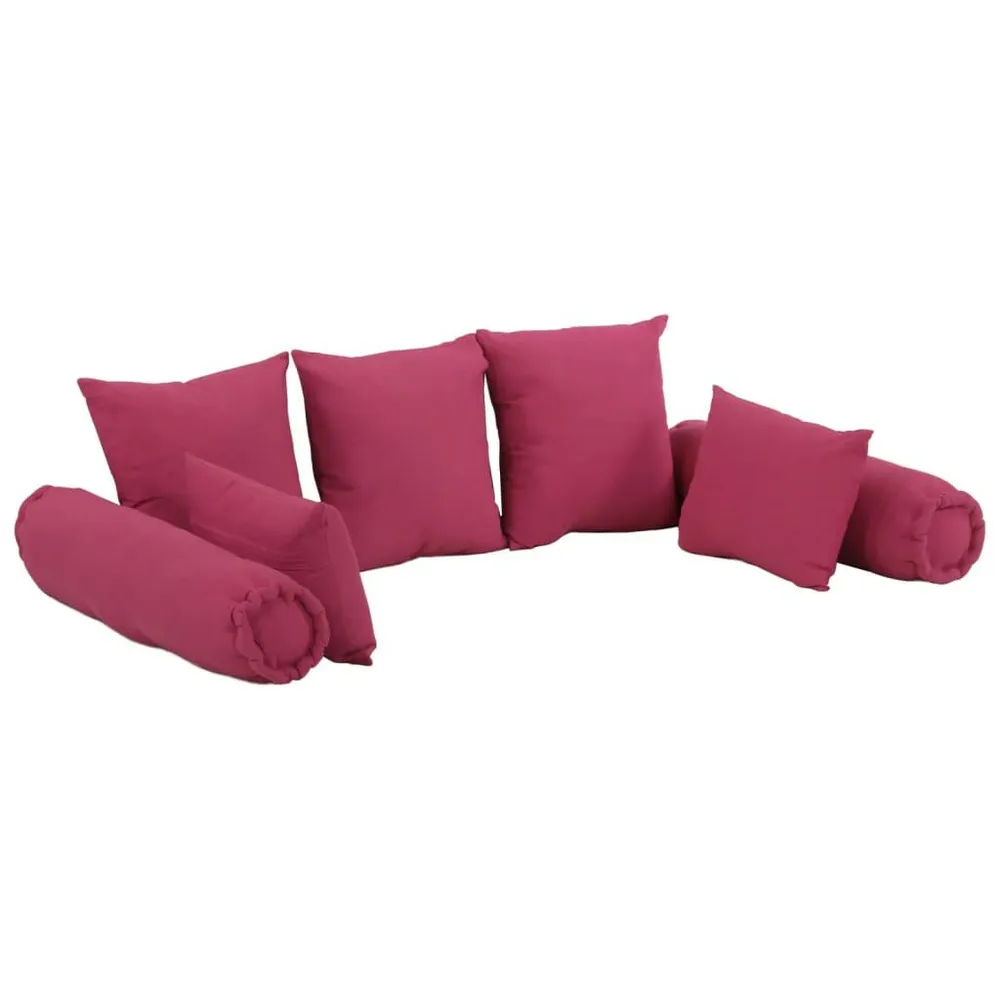Conjunto de Capas 7 pcs conjunto de almofadas decorativas tecido rosa