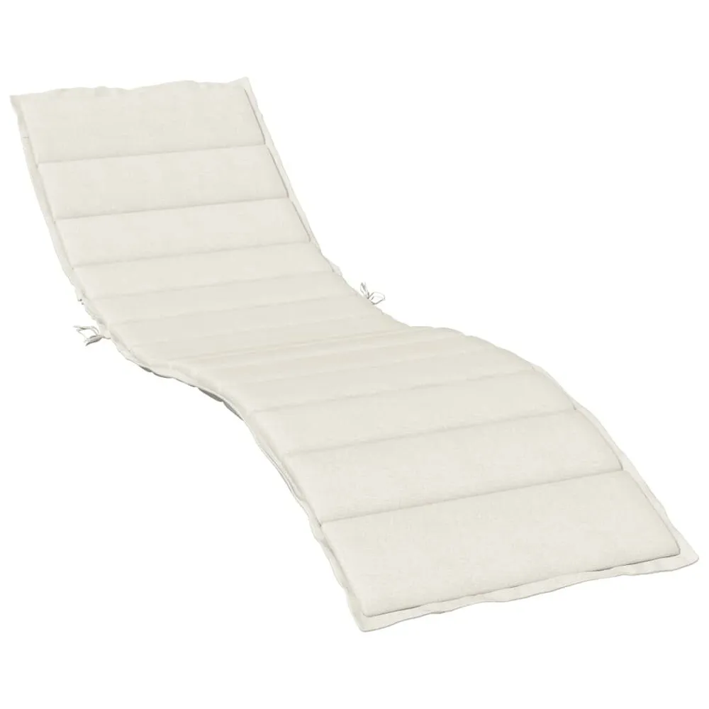 Enchimento de Penas Almofadão para espreguiçadeira 200x60x4cm mesclado tecido creme