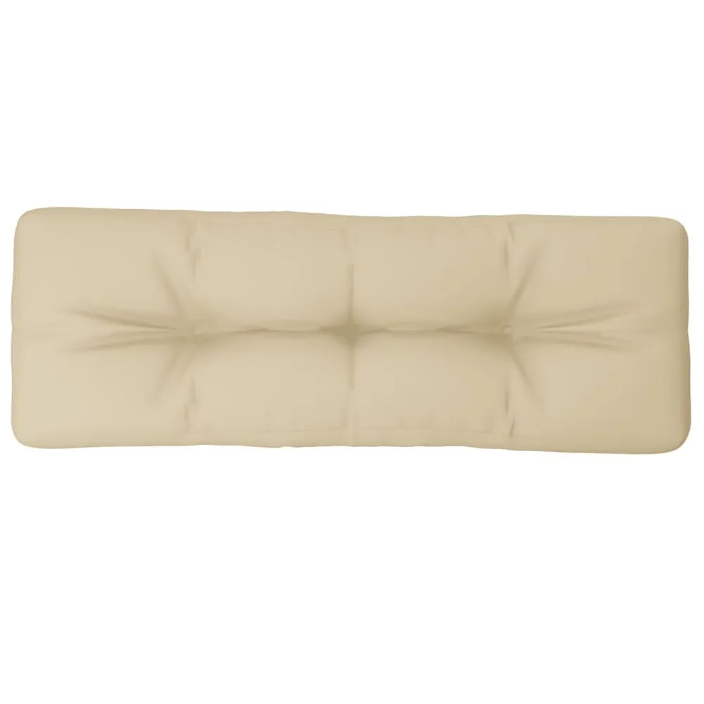 Premium Luxo Almofadão para sofá de paletes 120x40x12 cm tecido bege