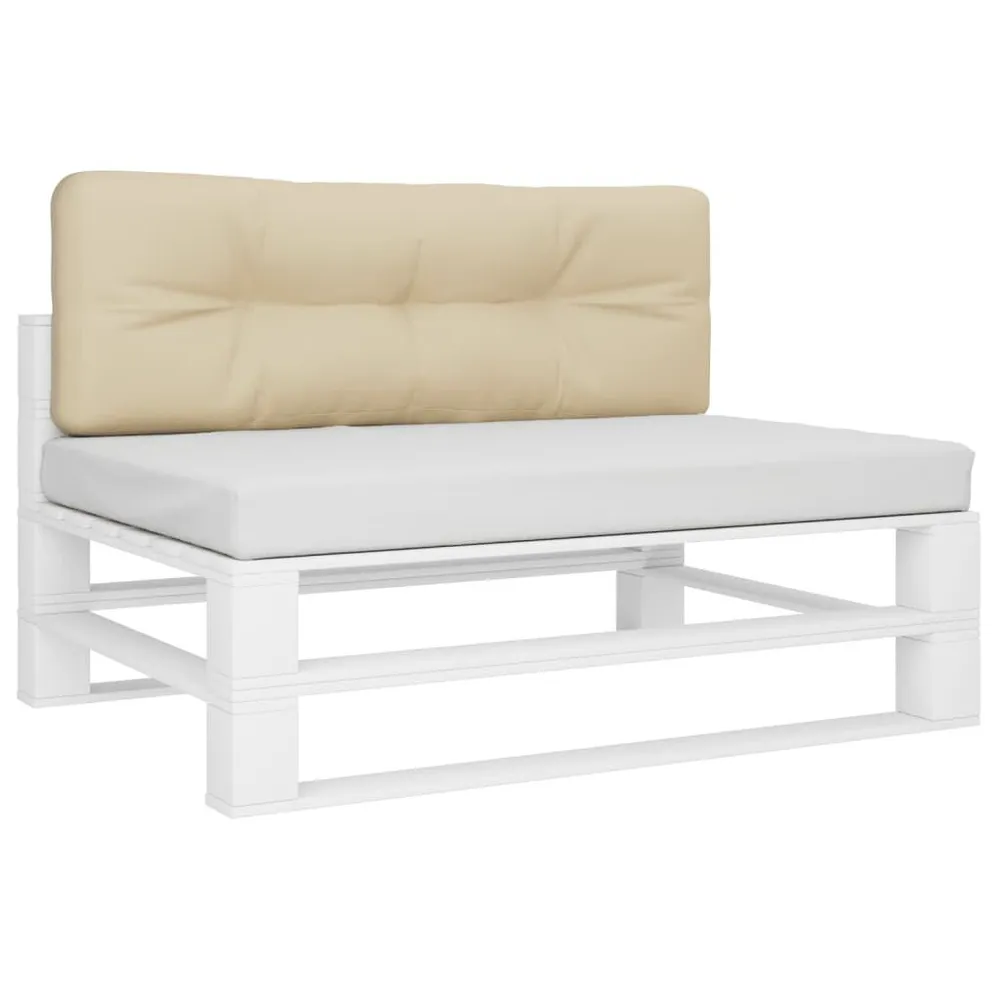 Premium Luxo Almofadão para sofá de paletes 120x40x12 cm tecido bege