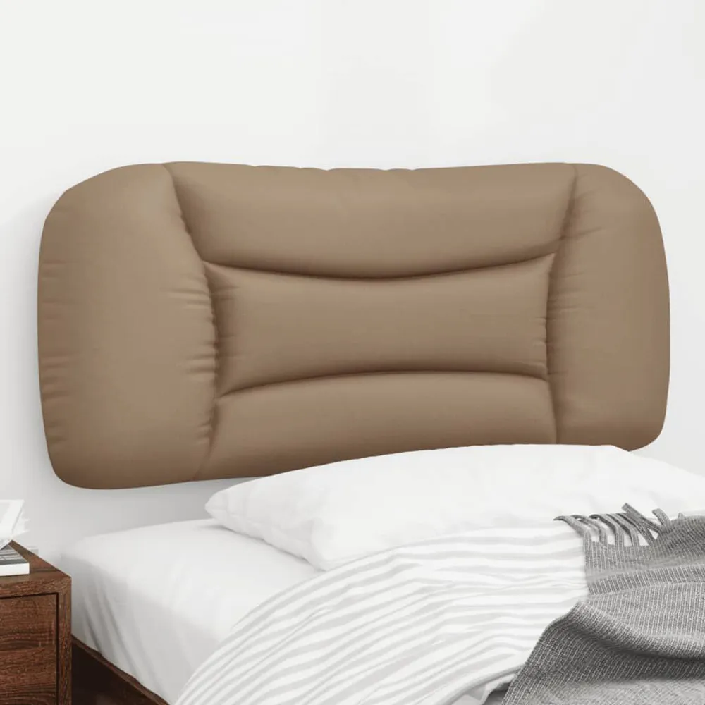 Capas para Almofada Almofadão de cabeceira 90 cm couro artificial cappuccino