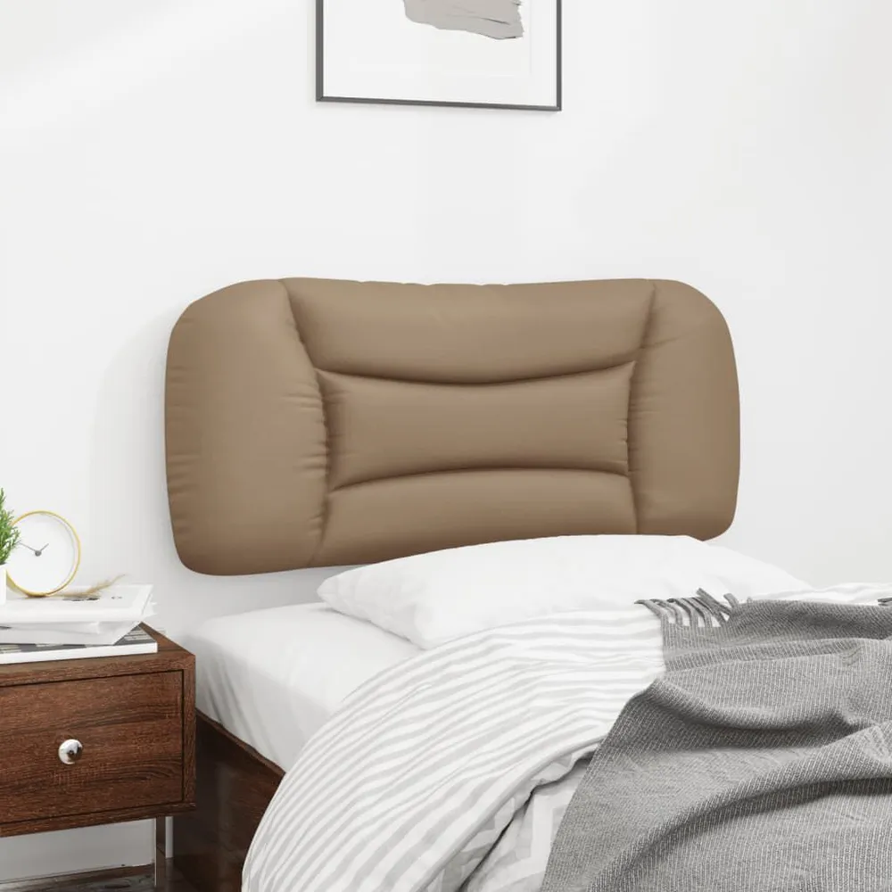 Capas para Almofada Almofadão de cabeceira 90 cm couro artificial cappuccino