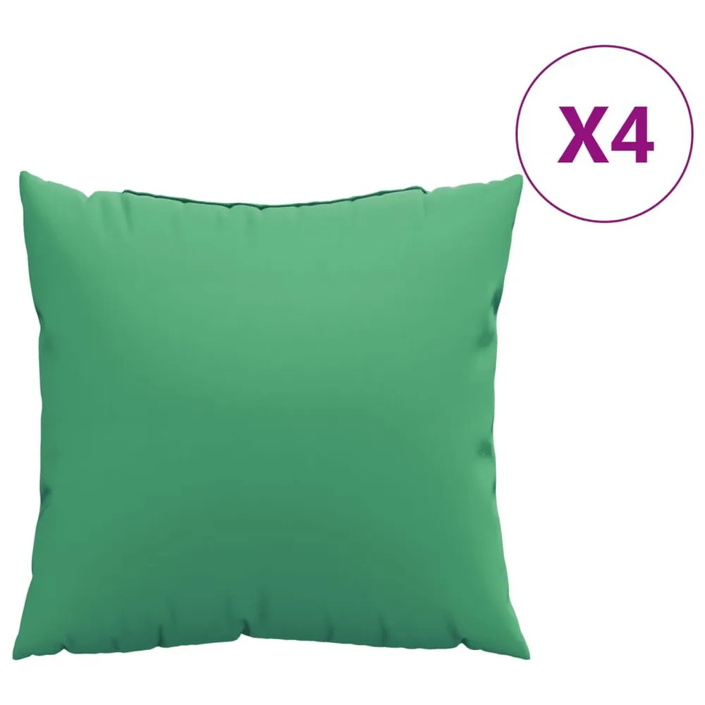 Almofadas de sofá 4 pcs 50x50 cm tecido verde vidaXL