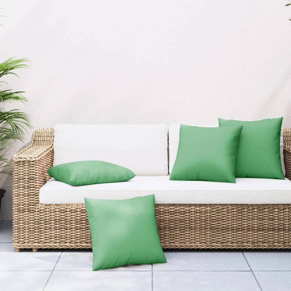 Almofadas de sofá 4 pcs 50x50 cm tecido verde vidaXL