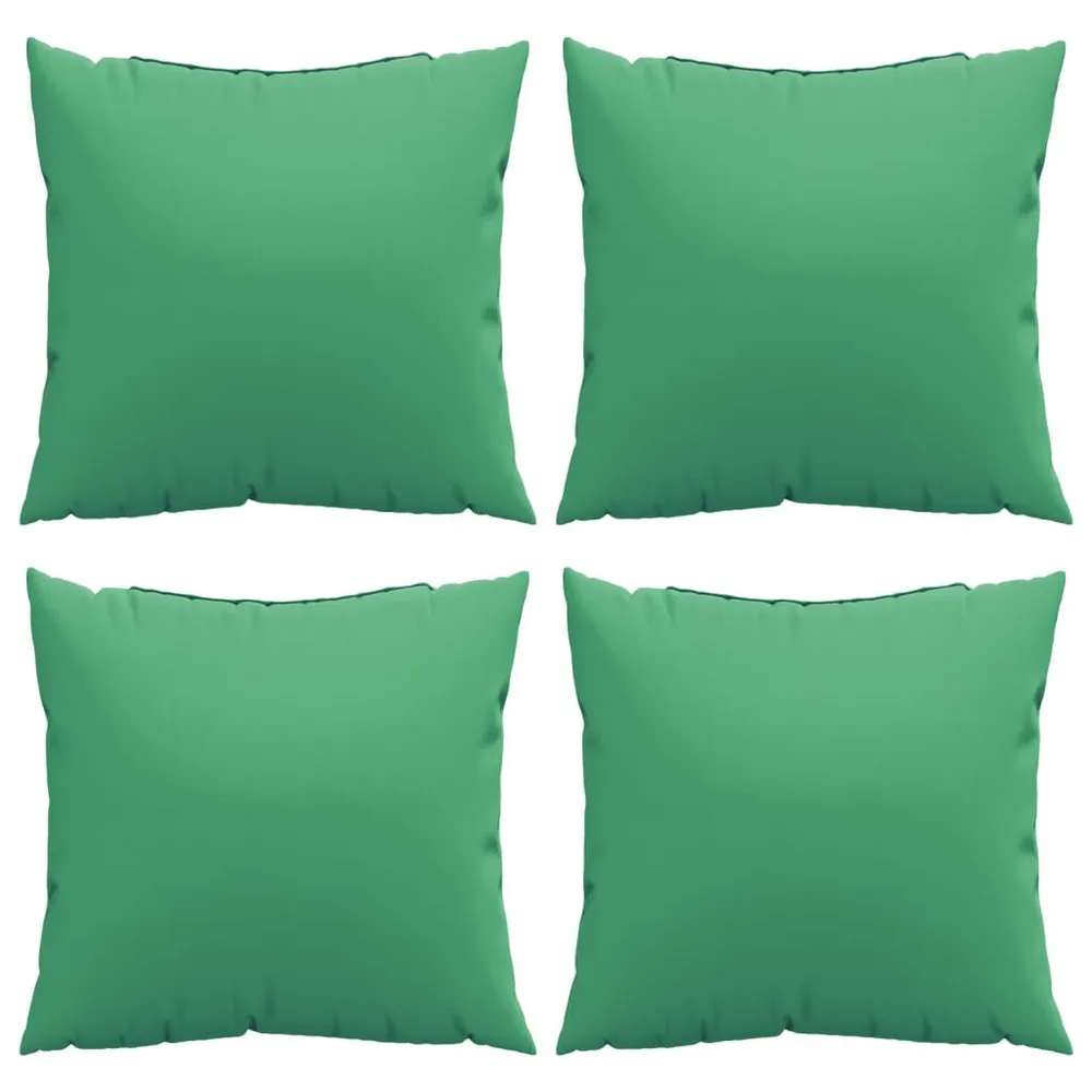 Almofadas de sofá 4 pcs 50x50 cm tecido verde vidaXL