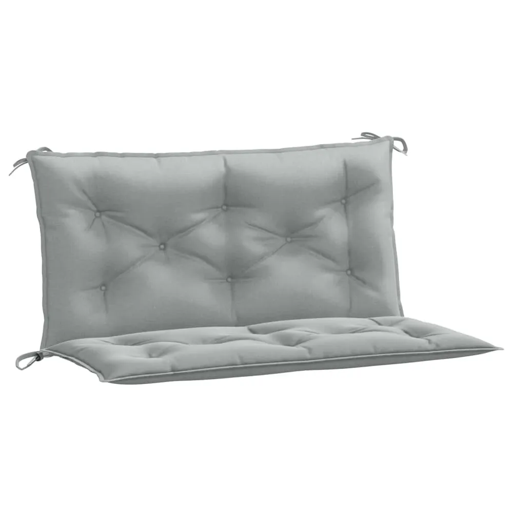Almofadões banco jardim 2pcs 100x50x7cm mesclado tecido vidaXL