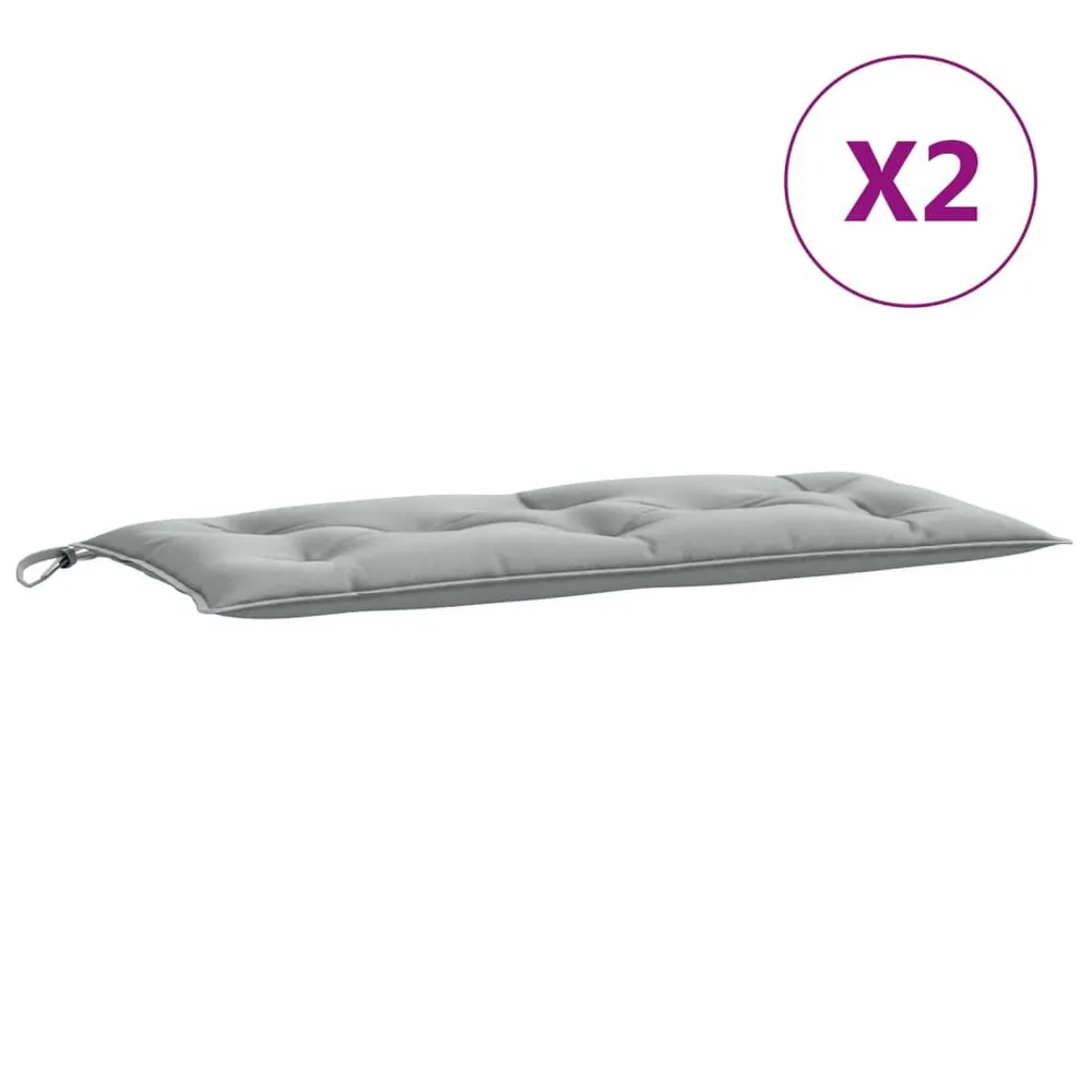 Almofadões banco jardim 2pcs 100x50x7cm mesclado tecido vidaXL