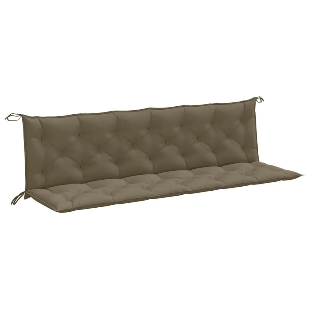 Almofadões banco jardim 2pcs 200x50x7cm mesclado tecido vidaXL
