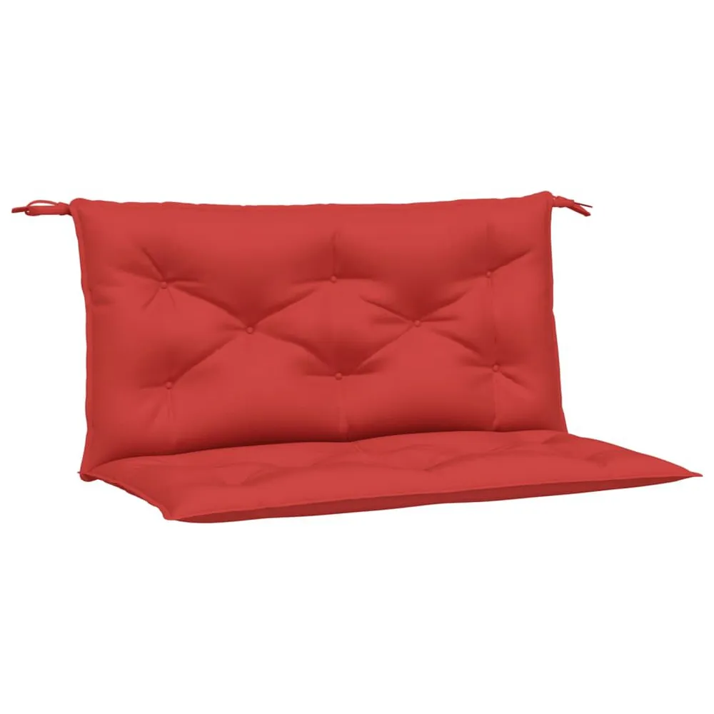 Almofadões banco jardim 2 pcs 100x50x7cm tecido oxford vermelho vidaXL